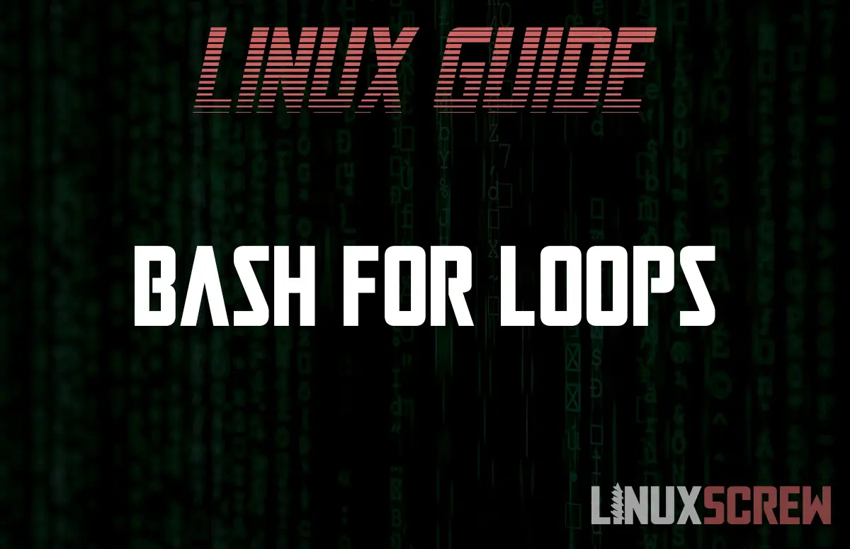 Bash For Loop